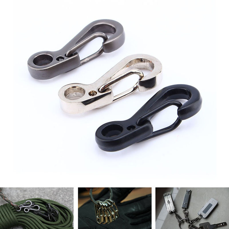 Edc Carry Kit - คาราไบเนอร์ขนาดเล็ก 10 ชิ้น/ชุด อุปกรณ์ยุทธวิธี พาราคอร์ด ตะขอเกี่ยวพวงกุญแจ