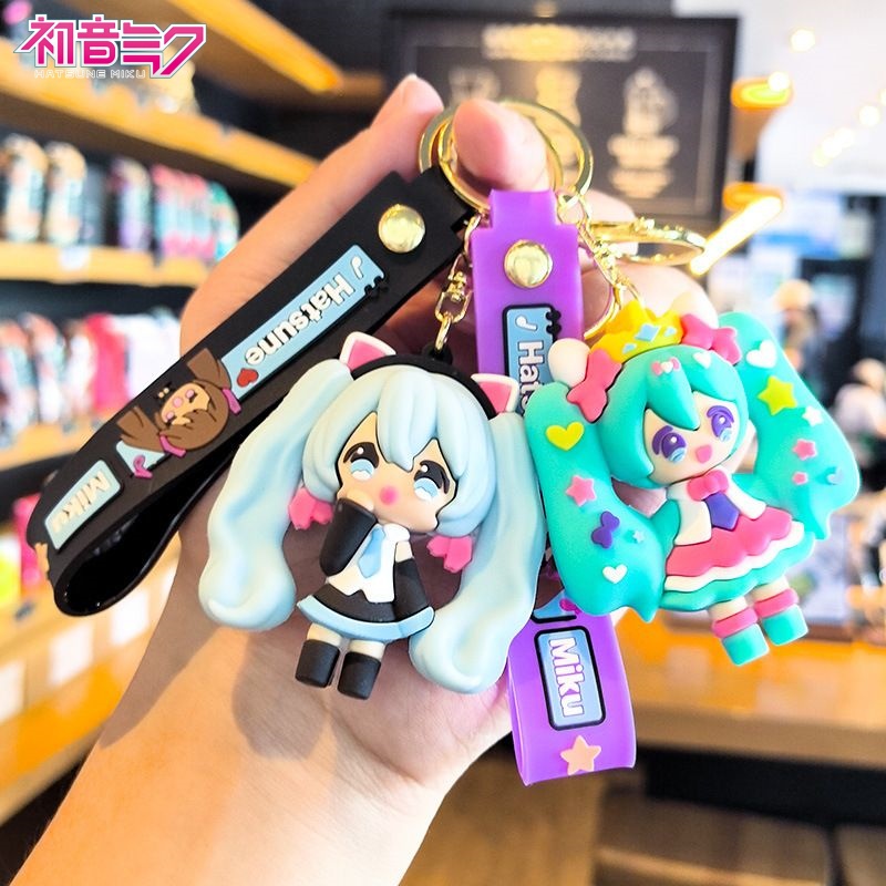 Carabiner Keychain - พวงกุญแจฮัตสึเนะ มิกุ การ์ตูนน่ารัก สไตล์ Ins ตุ๊กตาอนิเมะ