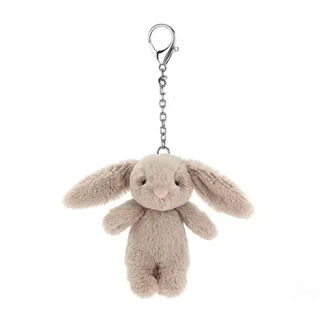 Carabiner Keychain - ตุ๊กตากระต่ายการ์ตูนน่ารัก พวงกุญแจปอมปอม ของตกแต่ง ของเล่นสำหรับเด็กผู้หญิง กระเป๋า ของตกแต่งรถยนต์