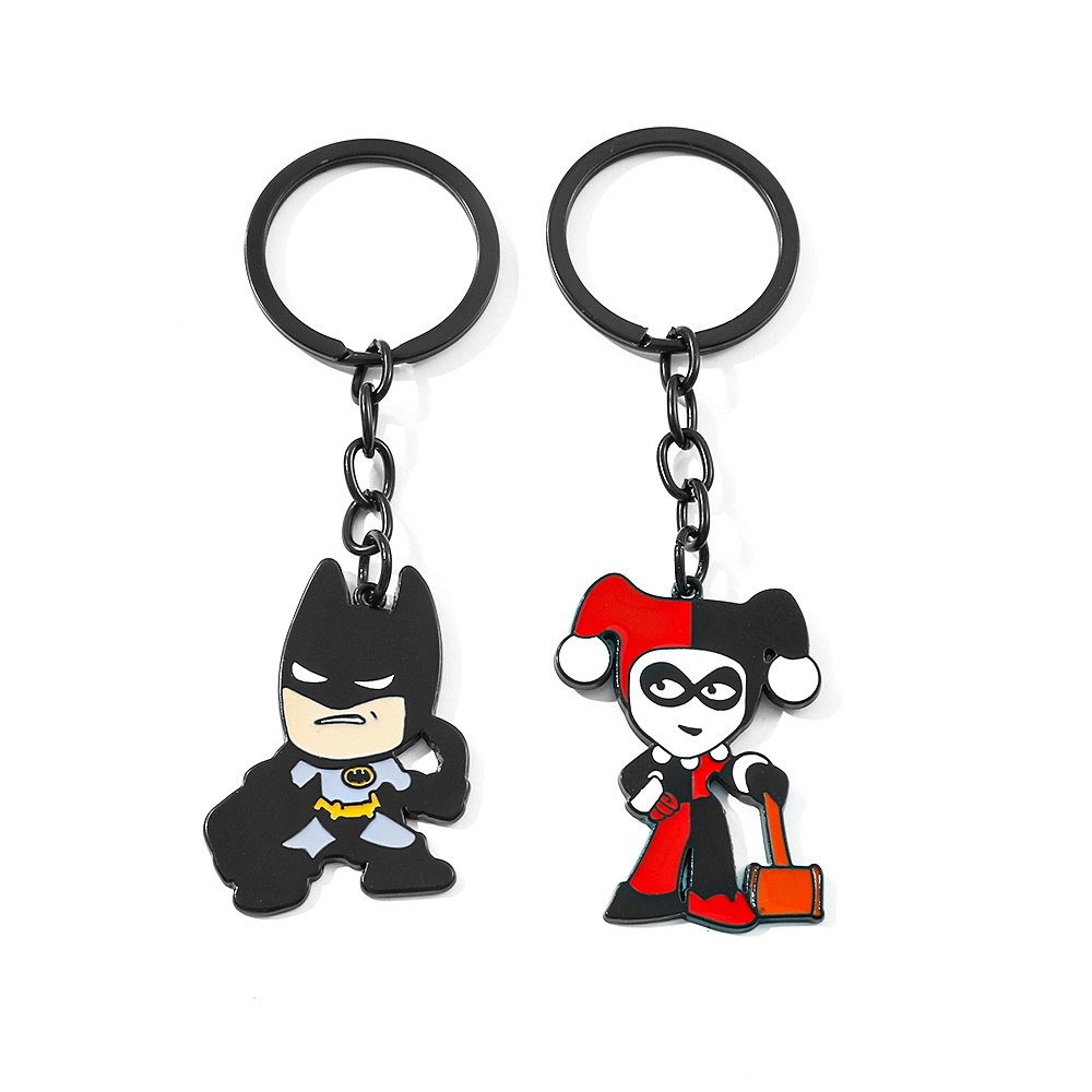 Carabiner Keychain - พวงกุญแจการ์ตูนแบทแมน ของตกแต่งรถยนต์ ของขวัญวันเกิดสำหรับเด็กผู้ชาย