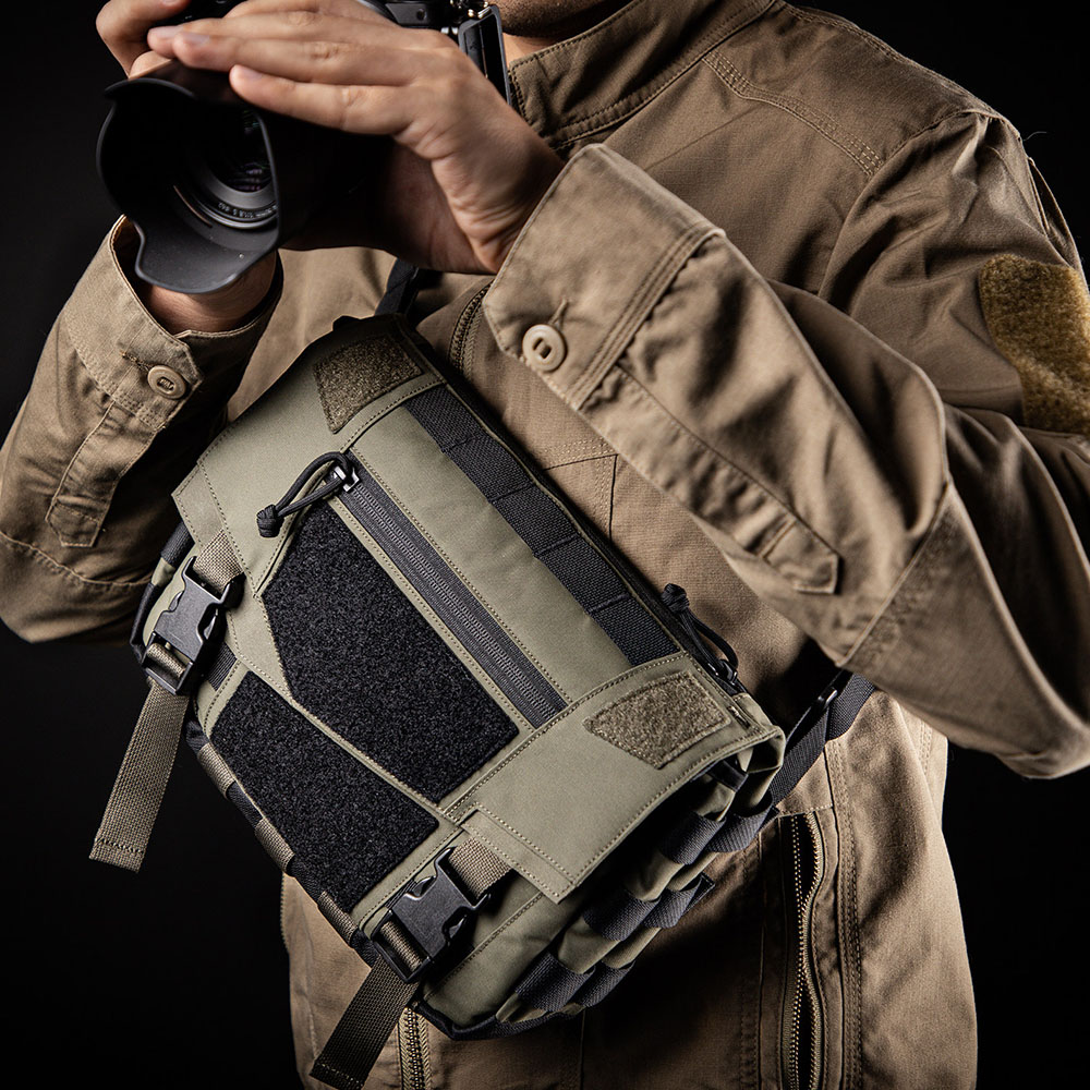 Edc Concealed Carry Sling Bag - กระเป๋าคาดอกแบบยุทธวิธี EDC น้ำหนักเบา กระเป๋าสะพายไหล่แบบ Daypack ผ้าไนลอน