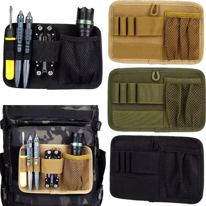 Edc Carry Kit - แผงจัดระเบียบแบบโมดูลาร์พร้อมแถบตีนตุ๊กแก - กระเป๋าแยกส่วนภายในสำหรับกระเป๋าเป้ เสื้อกั๊ก อุปกรณ์ล่าสัตว์ เครื่องมือและอุปกรณ์อเนกประสงค์