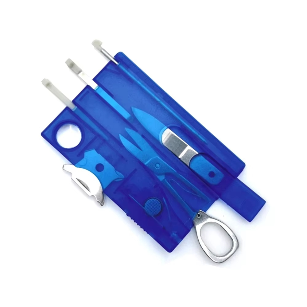 Multitool Credit Card - ชุดเครื่องมืออเนกประสงค์พกพา 10-in-1 ขนาดเท่าบัตรเครดิต สำหรับการเอาตัวรอดกลางแจ้ง ตั้งแคมป์ เดินป่า