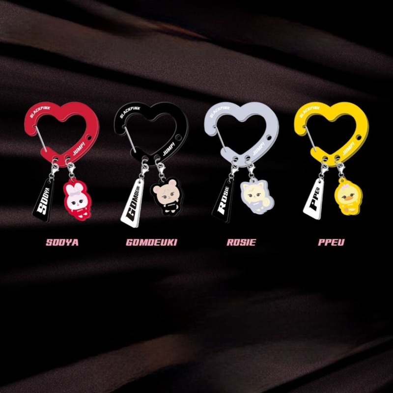 Carabiner Keychain - สินค้าธีมพัดลมอะคริลิกสีดำชมพูสุดน่ารัก คาราไบเนอร์ตกแต่งสุดน่ารัก พวงกุญแจและกระเป๋าสุดอินเทรนด์ เหมาะสำหรับใช้ในชีวิตประจำวัน