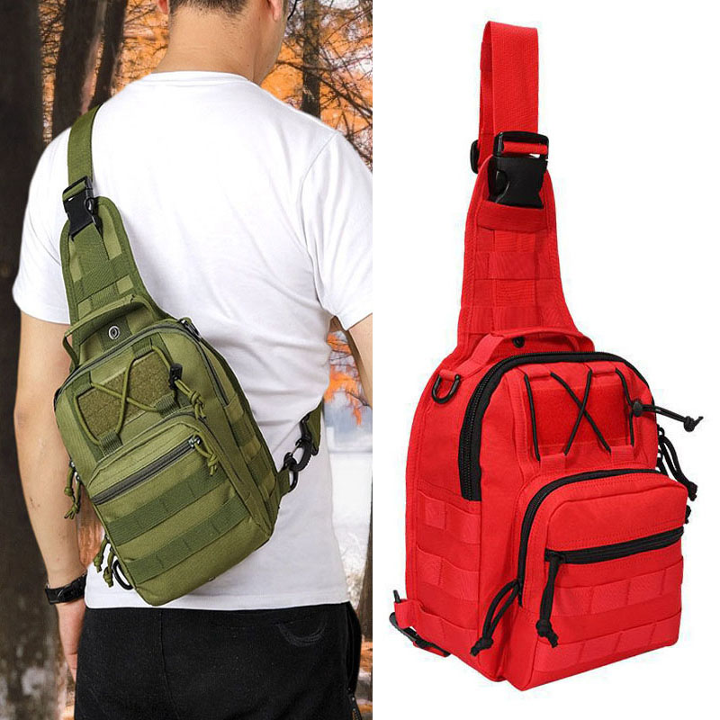 Edc Carry Kit - กระเป๋าสะพายไหล่แบบยุทธวิธีสำหรับกิจกรรมกลางแจ้ง กระเป๋า EDC สำหรับเล่นกีฬา เดินป่า ตั้งแคมป์
