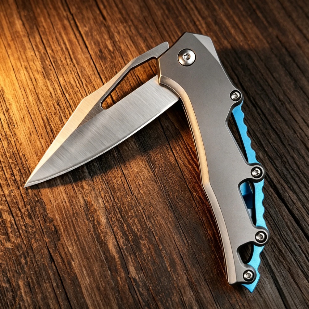 Edc Concealed Carry Knife - มีดพับ EDC ขนาดกะทัดรัด ใบมีดเหล็ก D2 ด้ามจับอะลูมิเนียม