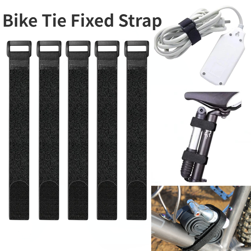 Gear Tie Reusable - 5ชิ้นสายผูกจักรยาน2.5*30ซม. คงนำมาใช้ใหม่ได้สายตะขอจักรยานไนล่อนและสายห่วงอเนกประสงค์สายคาดกาวในตัว
