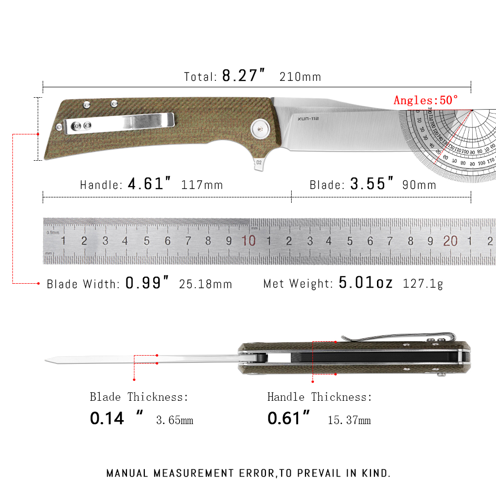 มีดพับ Shooziz XUN112 EDC พร้อ - Edc Carry For Men บทวิจารณ์และราคา