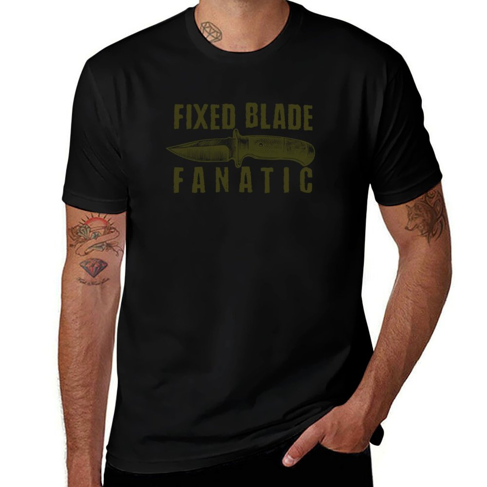 เสื้อยืด Fixed Blade Fanatic - - Edc Carry For Men บทวิจารณ์และราคา