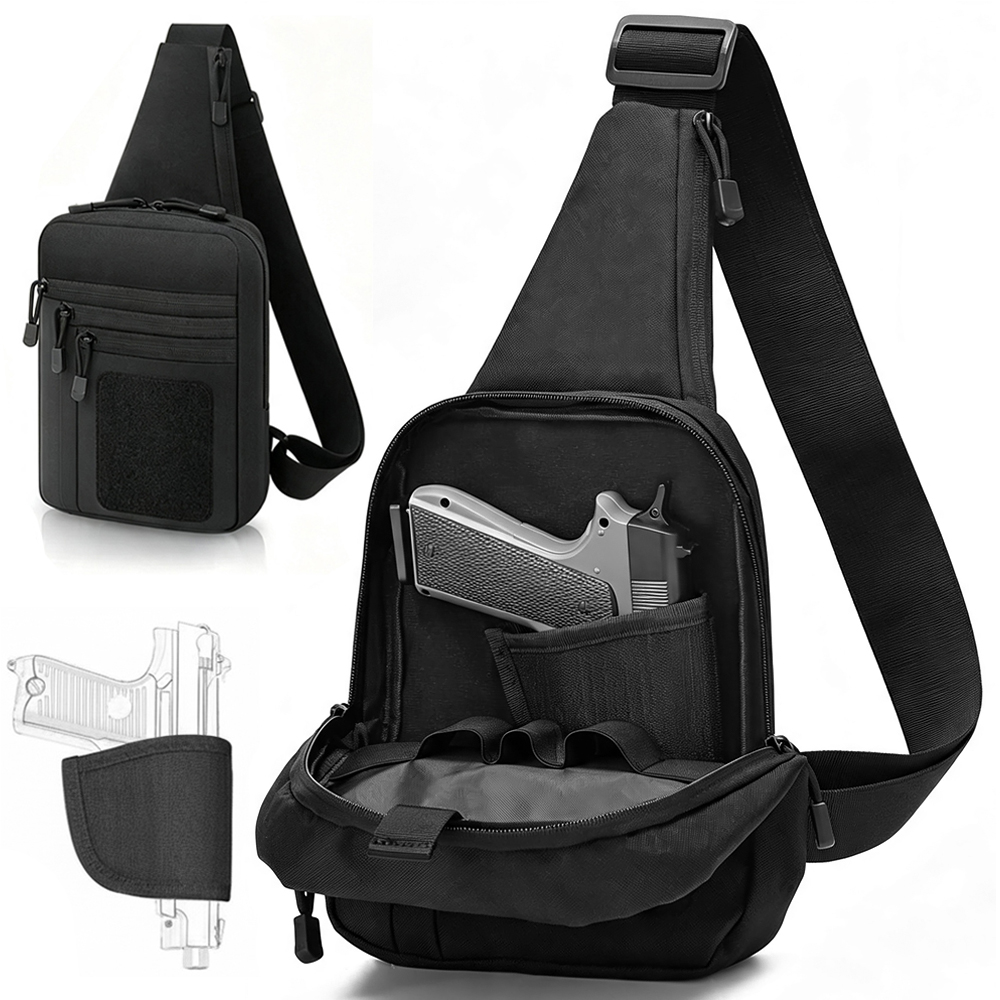 กระเป๋าเก็บปืนแบบซ่อนสำหรับพกพ - Edc Concealed Carry Sling Bag บทวิจารณ์และราคา