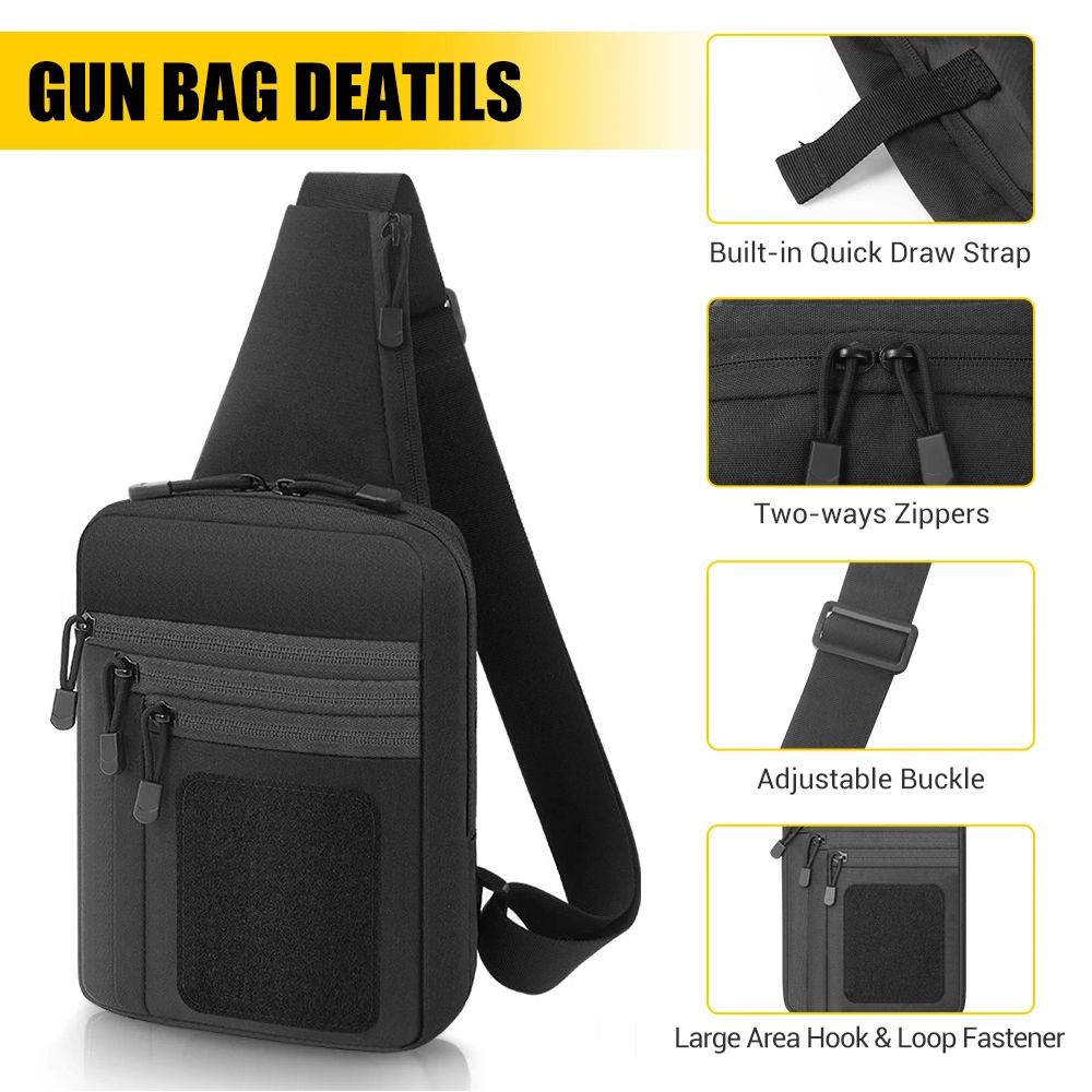 กระเป๋าเก็บปืนแบบซ่อนสำหรับพกพ - Edc Concealed Carry Sling Bag บทวิจารณ์และราคา