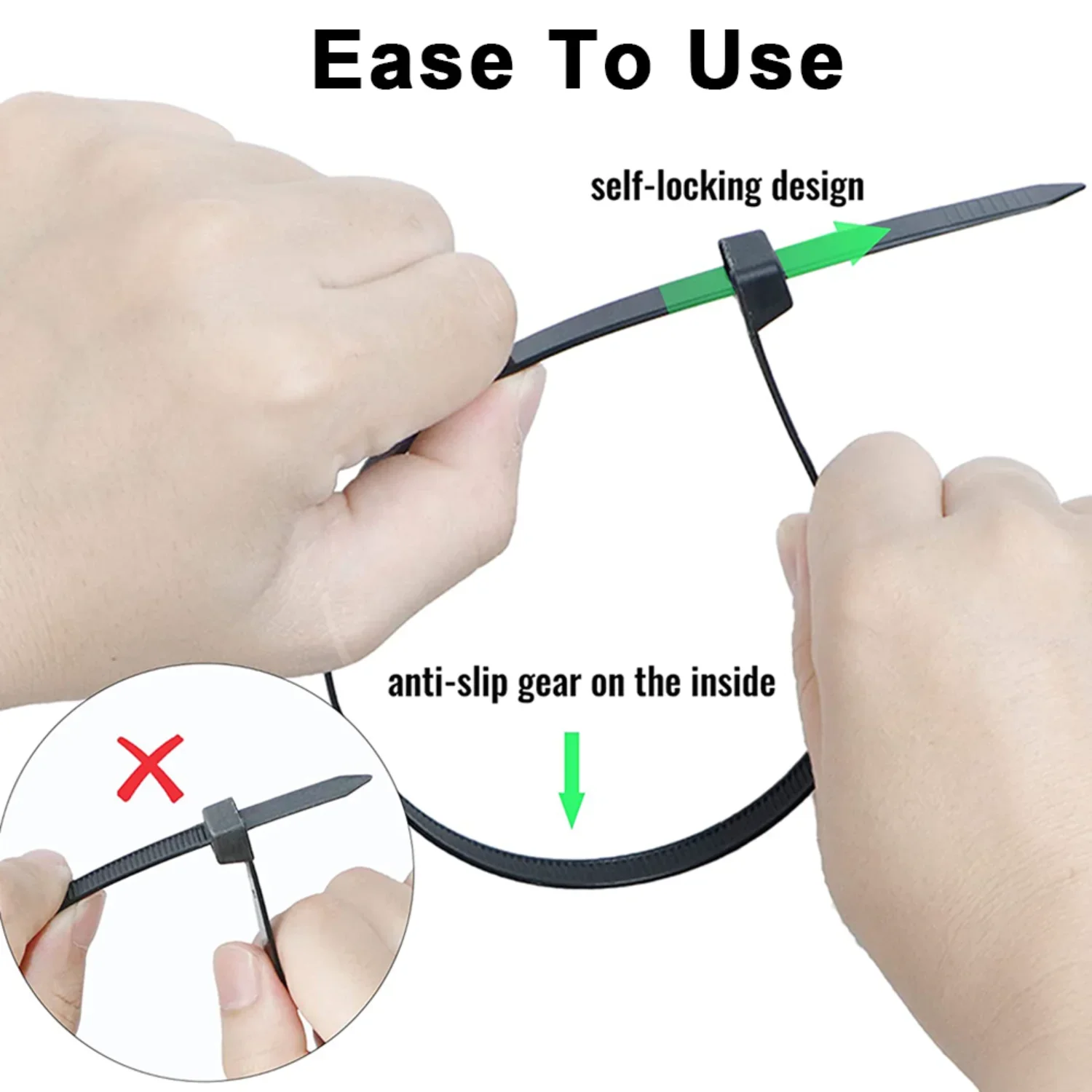 สายรัดเคเบิลไนลอนแบบใช้ซ้ำได้  - Gear Tie Reusable บทวิจารณ์และราคา