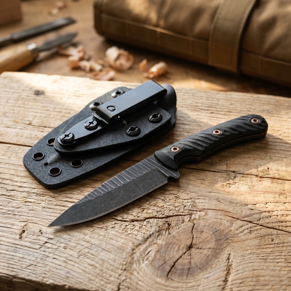 มีดบัชคราฟต์แบบฟูลแทง ใบมีด D2 - Edc Concealed Carry Knife บทวิจารณ์และราคา