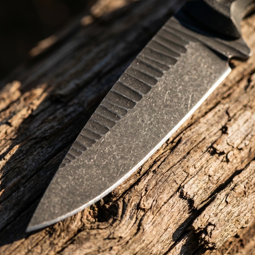 มีดบัชคราฟต์แบบฟูลแทง ใบมีด D2 - Edc Concealed Carry Knife บทวิจารณ์และราคา