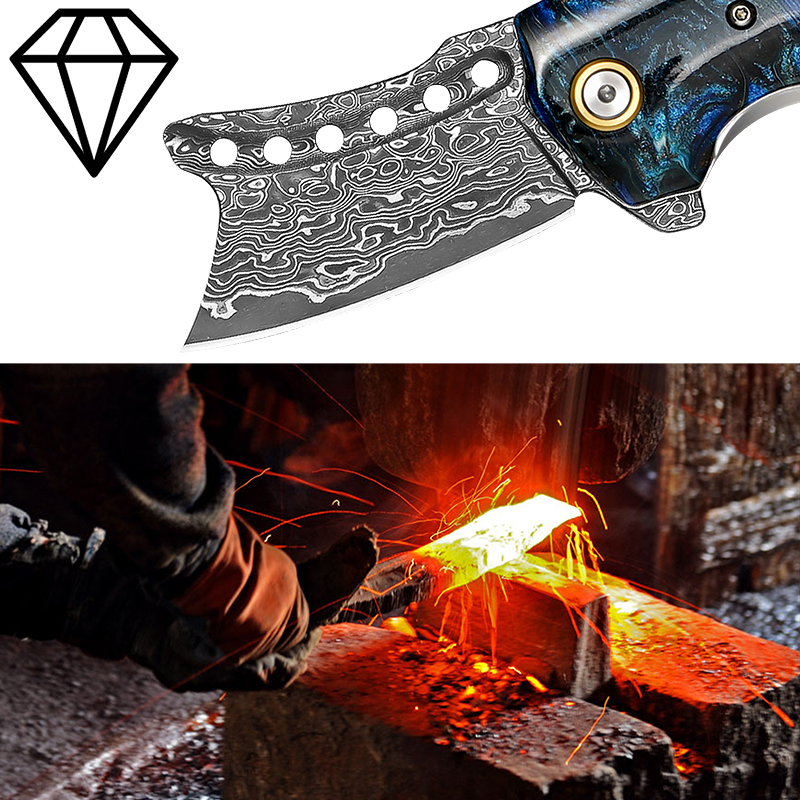 มีดพกพาเหล็กดามัสกัสทำมือ, มีด - Edc Concealed Carry Knife บทวิจารณ์และราคา