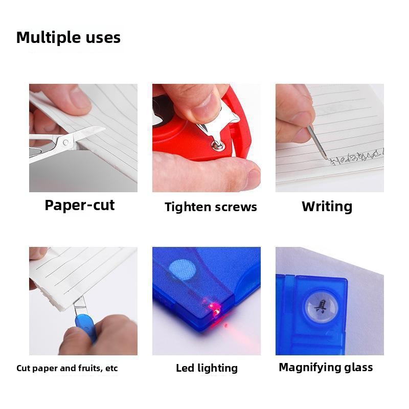 12 In 1 กระเป๋าบัตรเครดิตแบบพก - Multitool Credit Card บทวิจารณ์และราคา