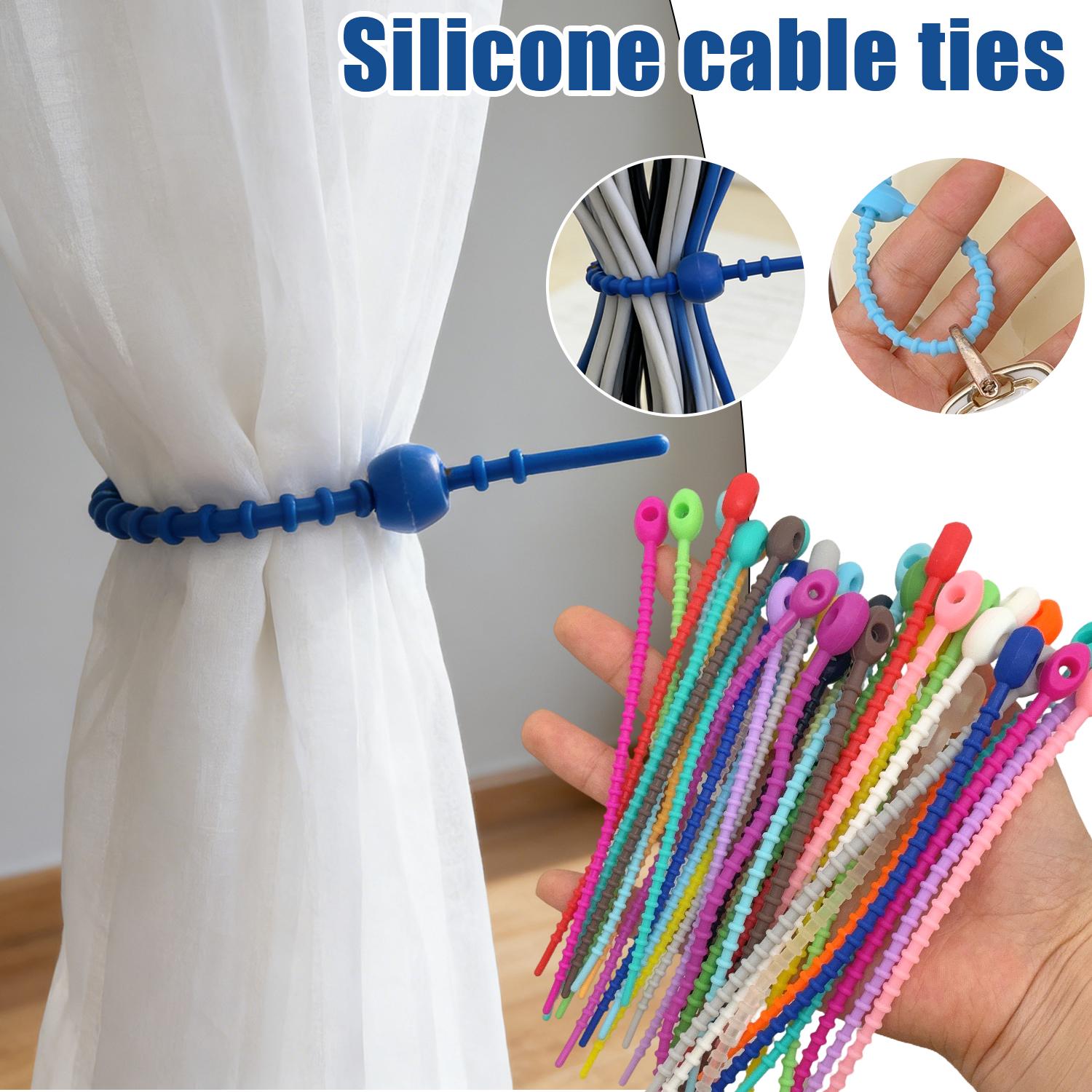 สายรัดซิลิโคนแบบใช้ซ้ำได้ 200  - Gear Tie Reusable บทวิจารณ์และราคา