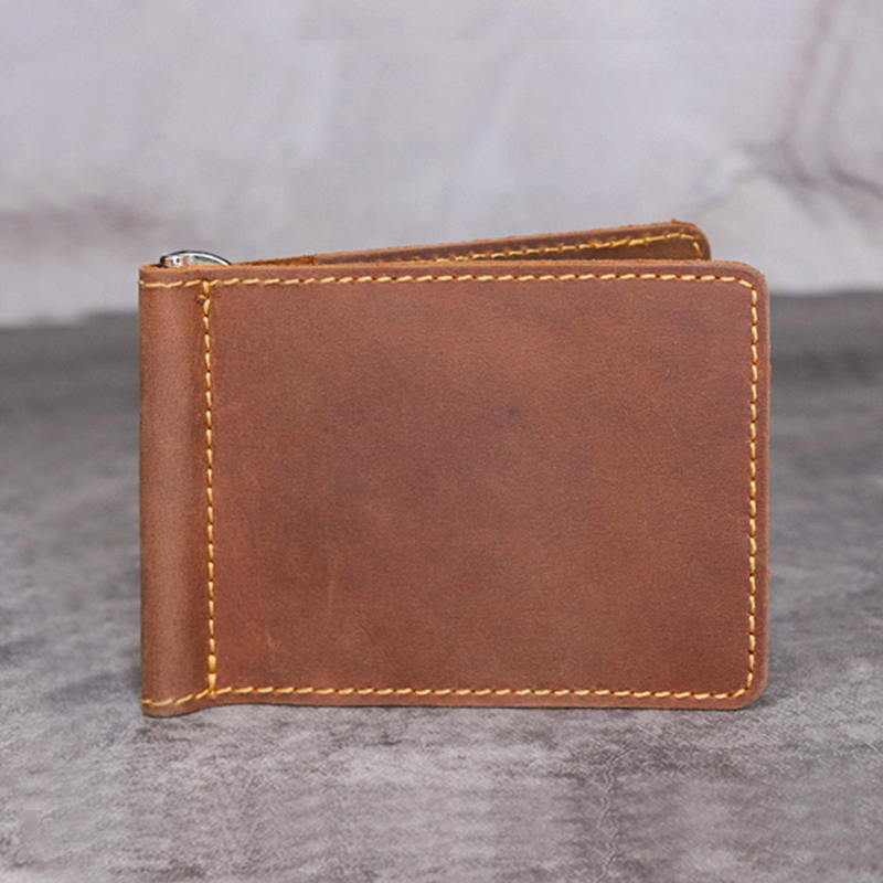 Handmadeของแท้หนังเงินคลิปกระเ - Money Clip Magnetic บทวิจารณ์และราคา