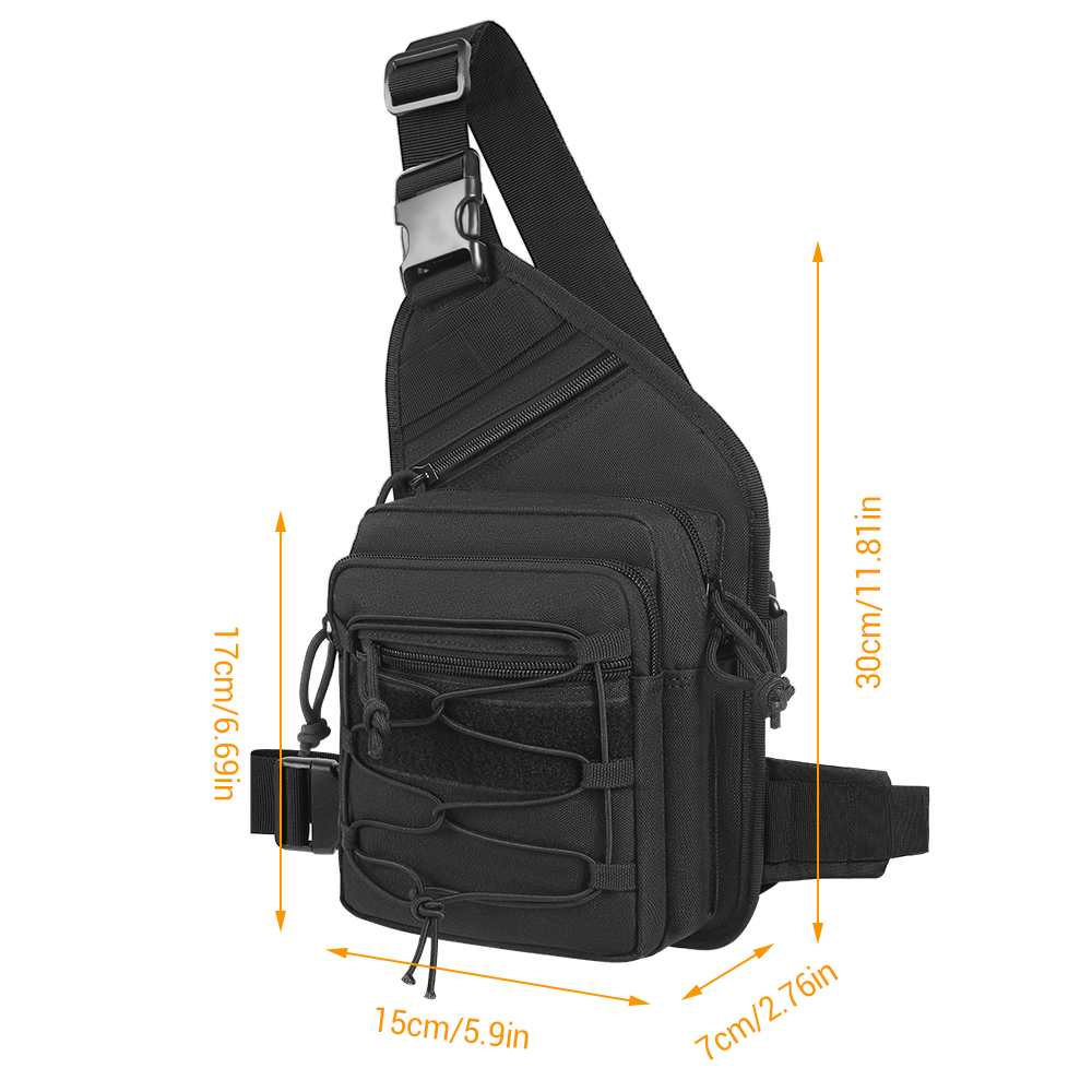 กระเป๋าพกพาแบบซ่อน กระเป๋าสะพา - Edc Concealed Carry Sling Bag บทวิจารณ์และราคา