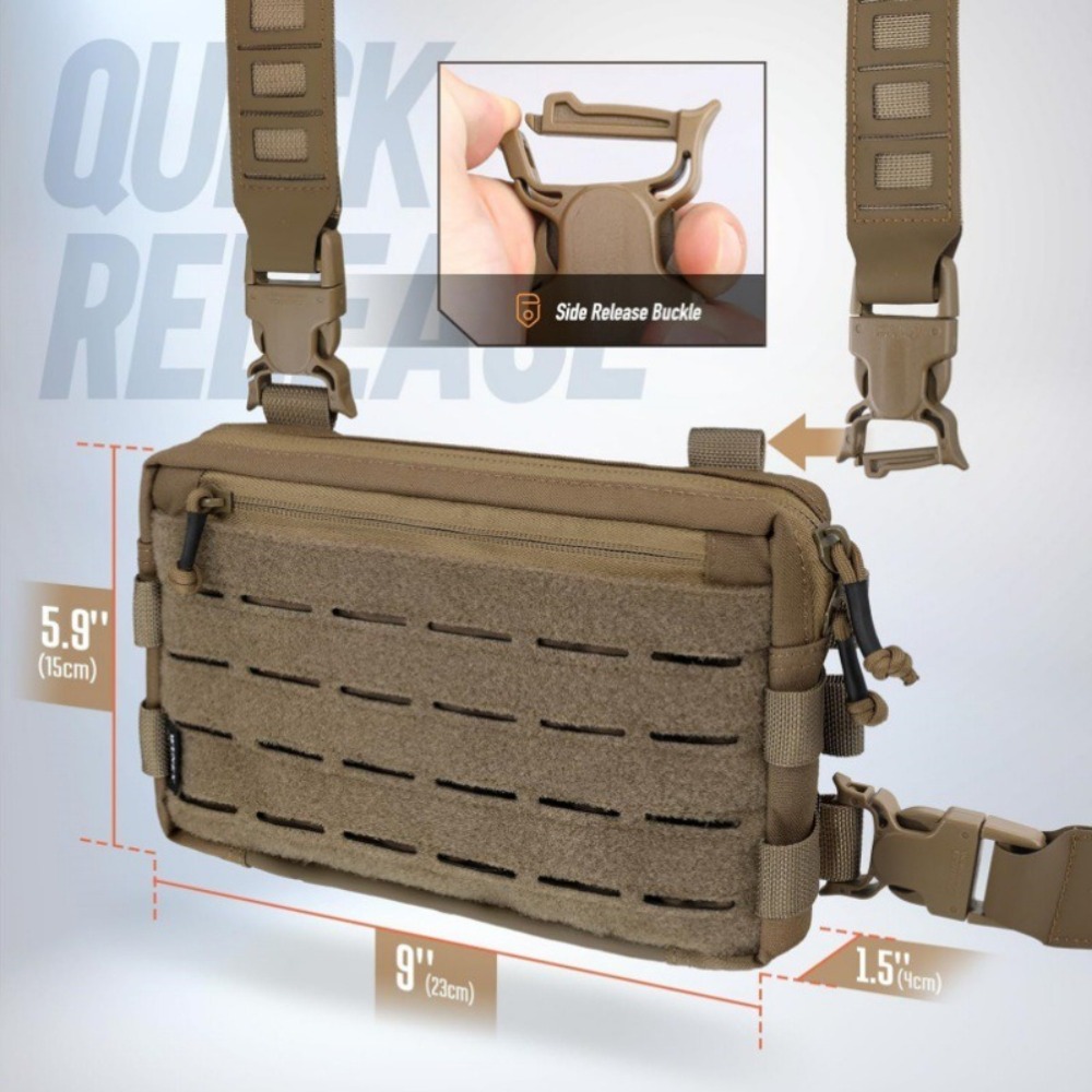 กระเป๋าคาดอกผู้ชายแฟชั่น 1000D - Edc Deep Carry บทวิจารณ์และราคา
