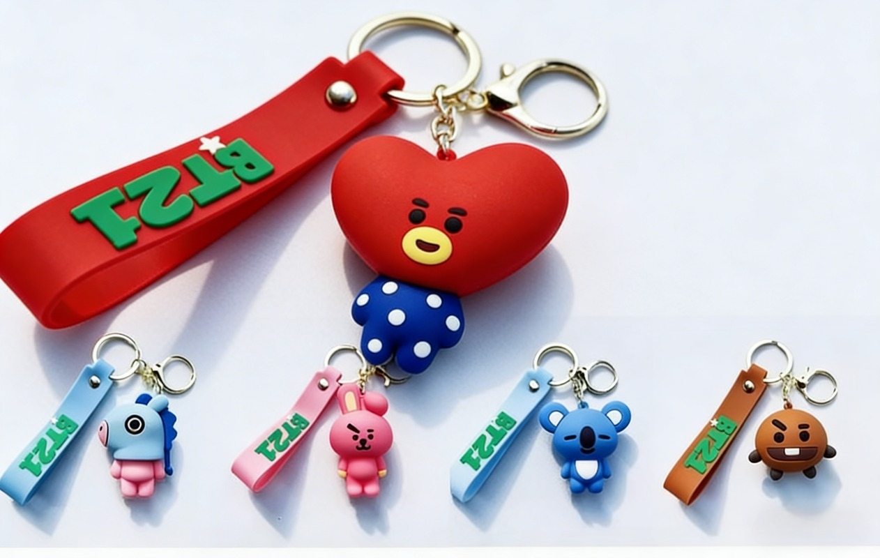 พวงกุญแจ BT21 โคยะ อาร์เจ ชูกี - Carabiner Keychain บทวิจารณ์และราคา