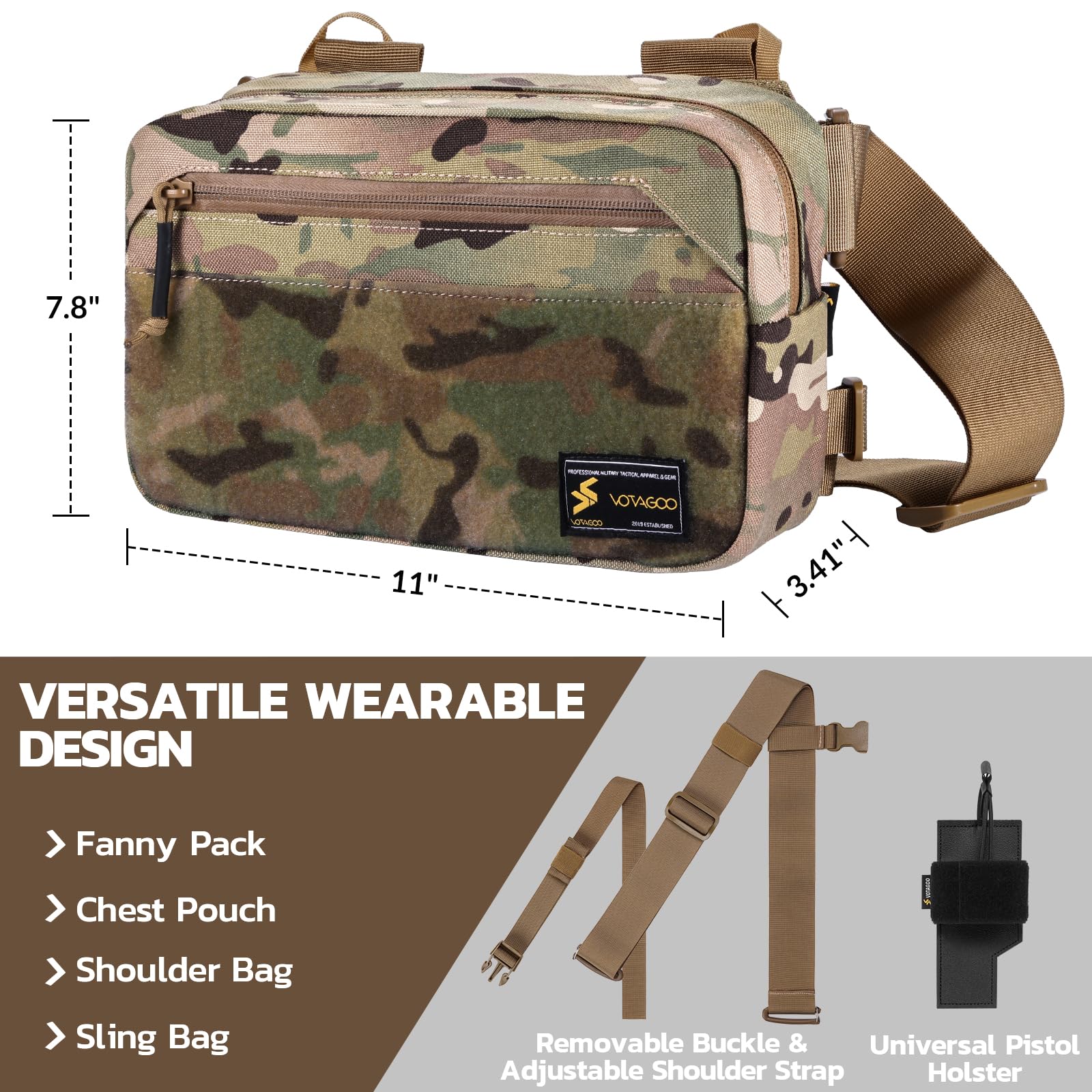 กระเป๋าคาดเอวยุทธวิธี, กระเป๋า - Edc Concealed Carry Sling Bag บทวิจารณ์และราคา