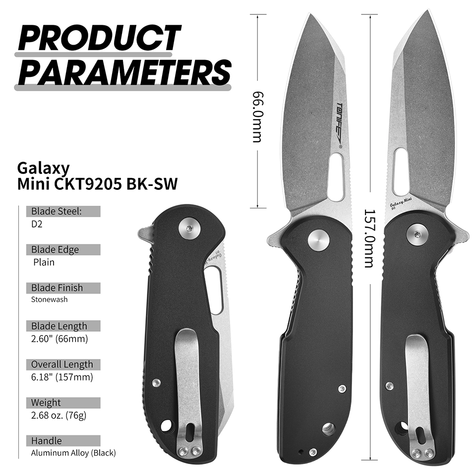 มีดพับ TONIFE Galaxy Mini CKT9 - Edc Concealed Carry Knife บทวิจารณ์และราคา