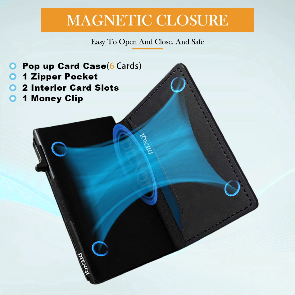 กระเป๋าใส่บัตรเครดิตหนังวัวแท้ - Money Clip Magnetic บทวิจารณ์และราคา