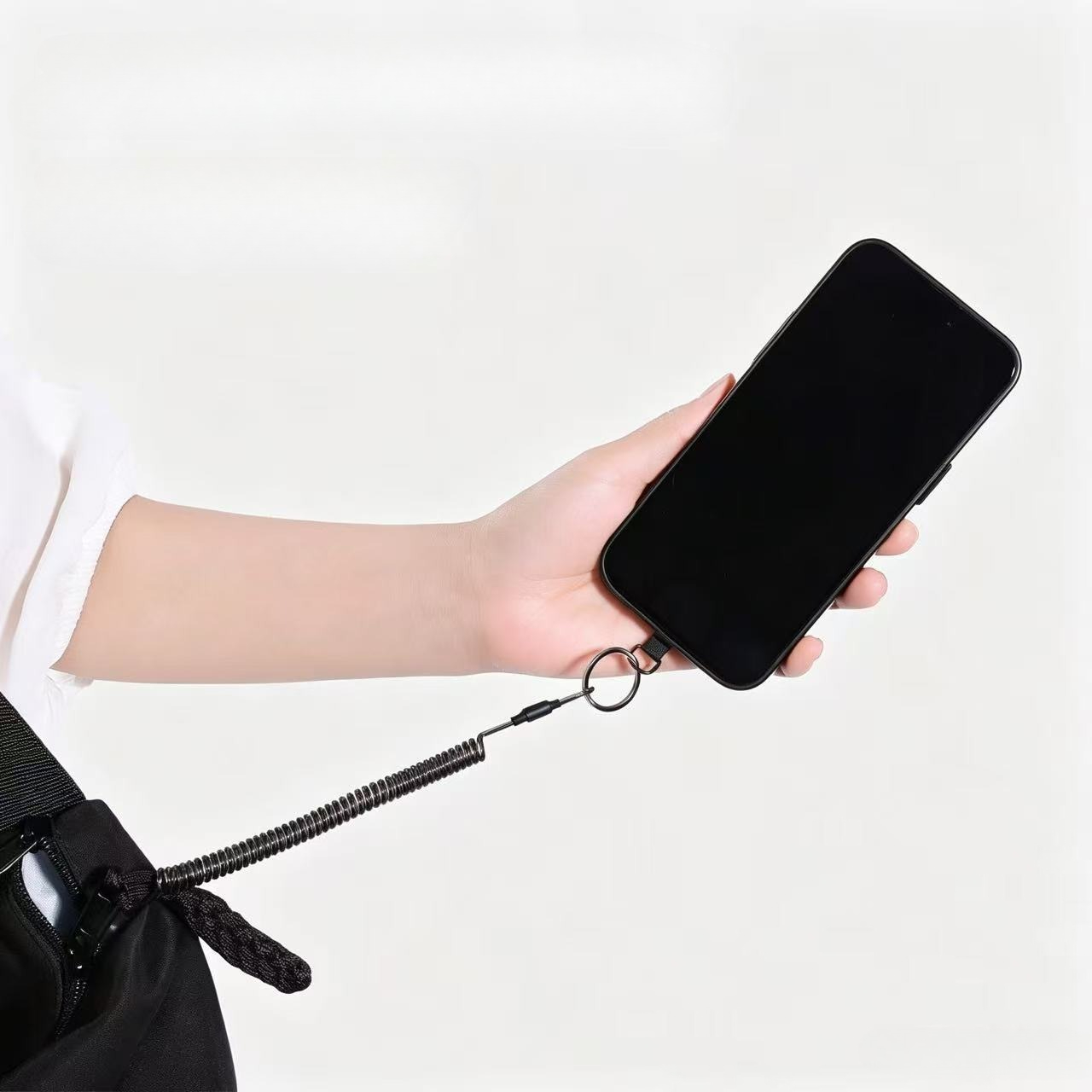 สายคล้องโทรศัพท์แบบยืดหยุ่นป้อ - Carabiner Keychain บทวิจารณ์และราคา
