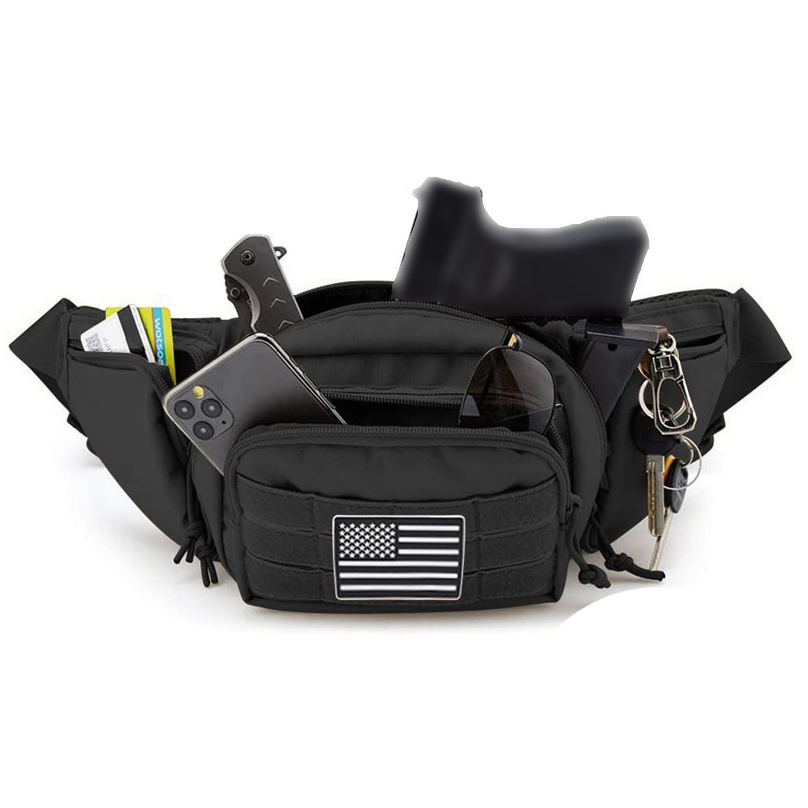 กระเป๋าคาดเอวแบบยุทธวิธี ซองใส - Edc Carry For Men บทวิจารณ์และราคา