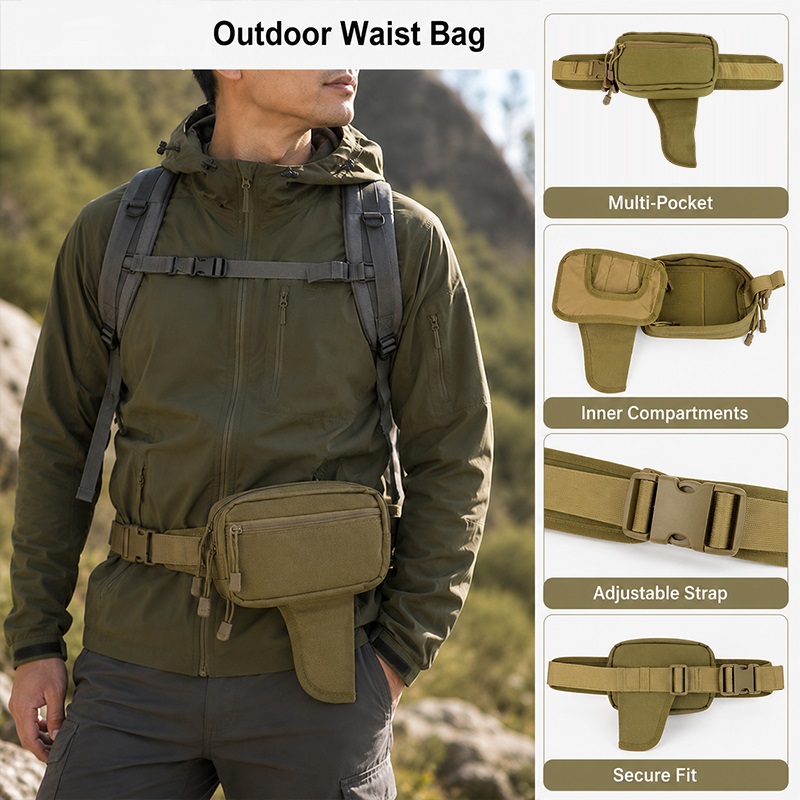กระเป๋าคาดเอวอเนกประสงค์ ไนลอน - Edc Carry For Men บทวิจารณ์และราคา
